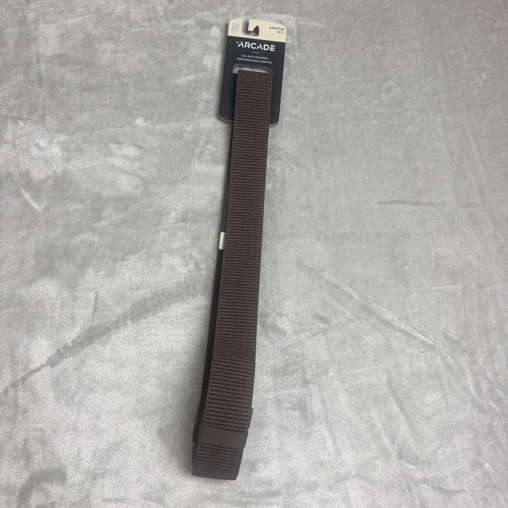 Arcade Woody Heather Walnut Performance Stretch Belt One Size Brown Mountain